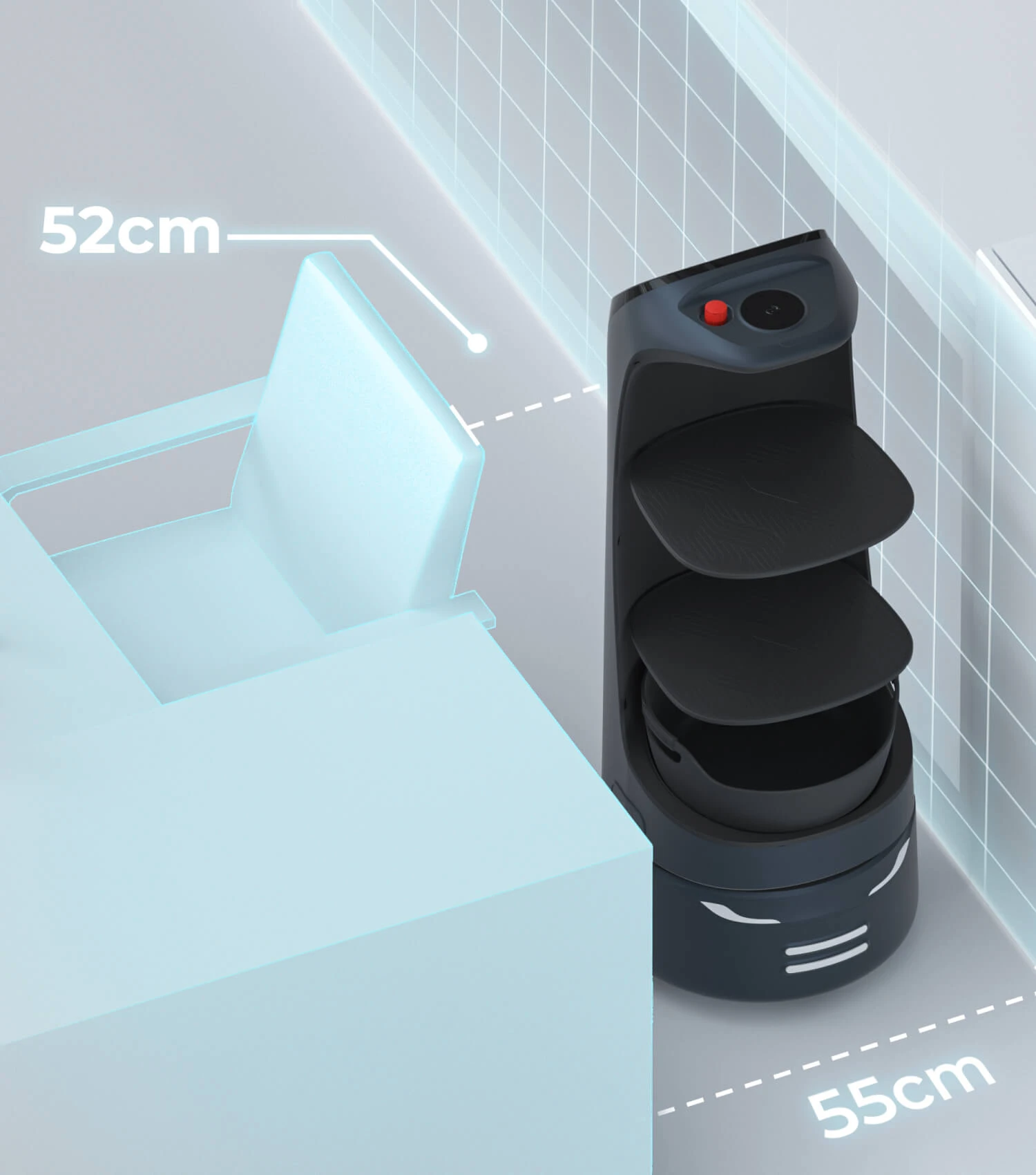 KettyBot Pro | Pudu Robotics' Delivery & Reception Promotion Robot for Restaurants and Retail