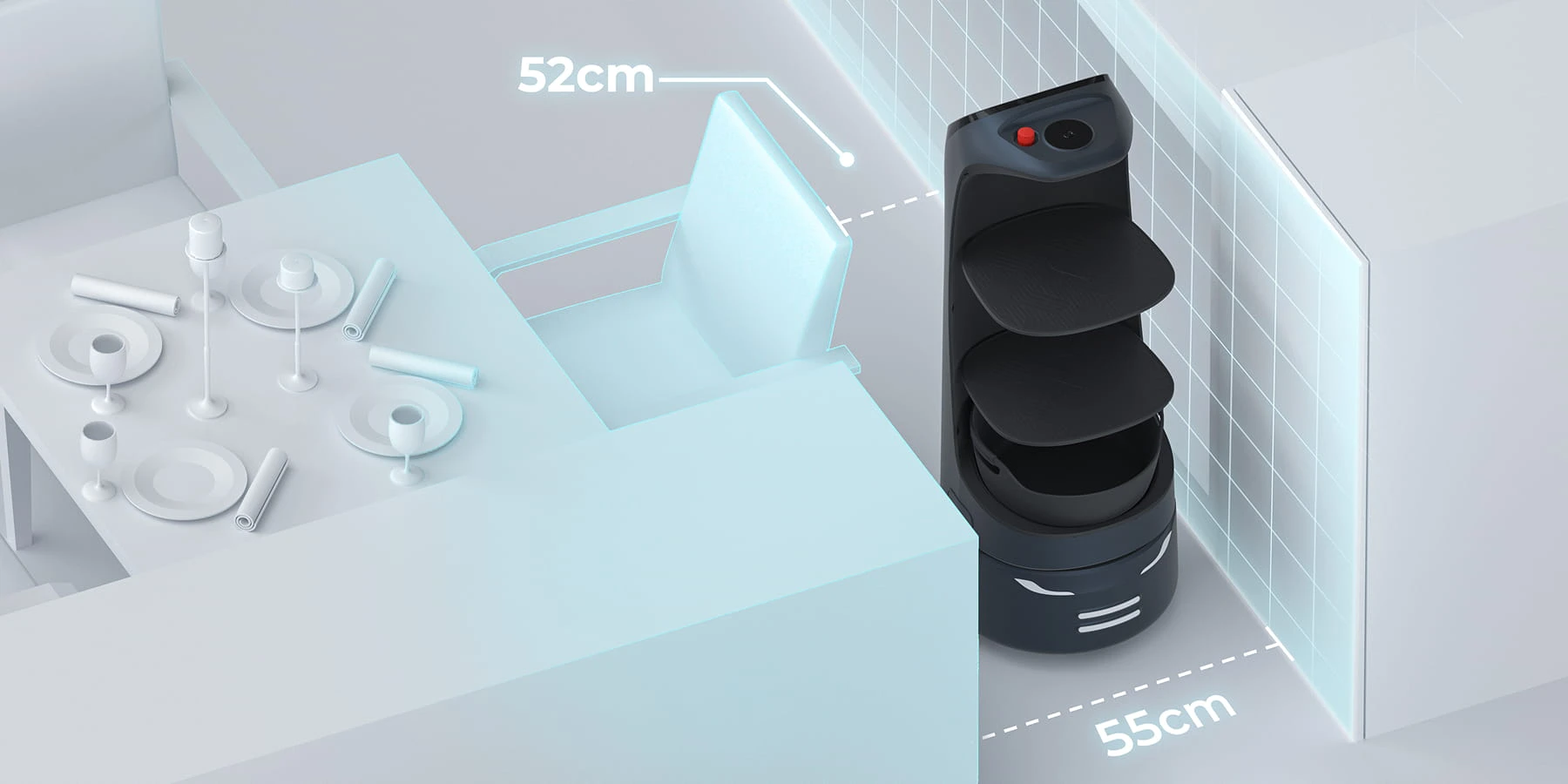 KettyBot Pro | Pudu Robotics' Delivery & Reception Promotion Robot for Restaurants and Retail